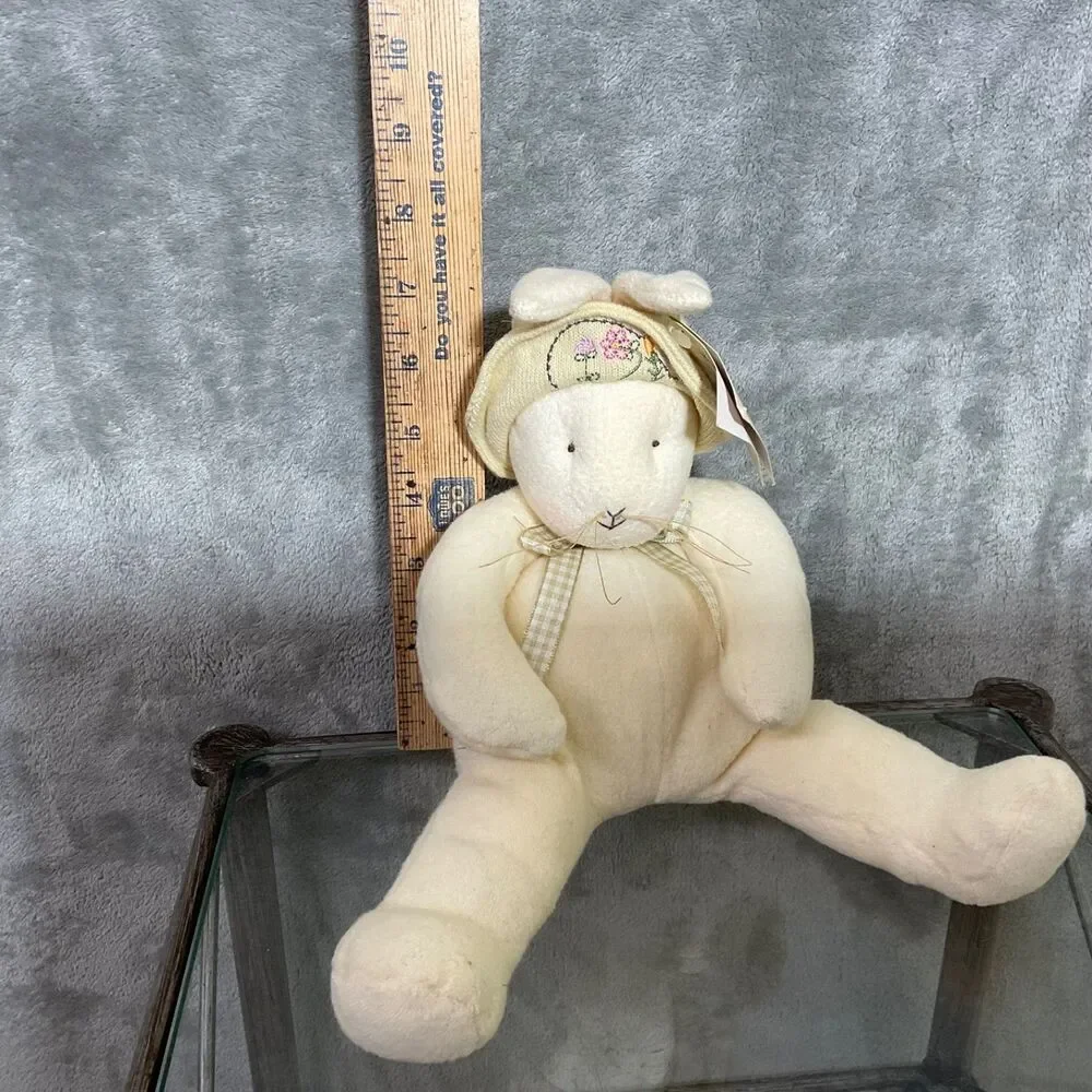 Hallmark BUNNIES BY THE BAY Baylee Plush Embroidered Hat Weighted Bottom w tags